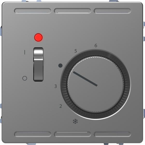 TERMOSTATO DE TEMPERATURA CON INTERRUPTOR D-LIFE ALUMINIO