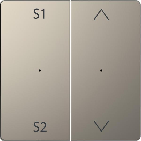TECLA DE PULSACIÓN PARA REGULACIÓN DE ESCENAS DE PERSIANAS NÍQUEL D-LIFE