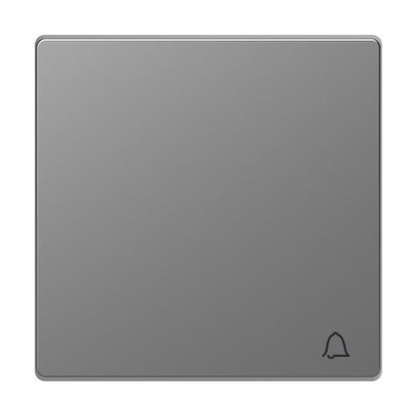 TECLA SIMPLE CON SMBOLO TIMBRE ALUMINIO PARA MECANISMO D-LIFE