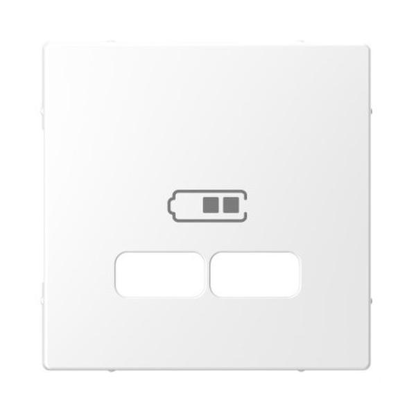 TAPA PARA TOMA DE CARGADOR DOBLE TIPO USB 2100mA EN COLOR BLANCO RTICO D-LIFE