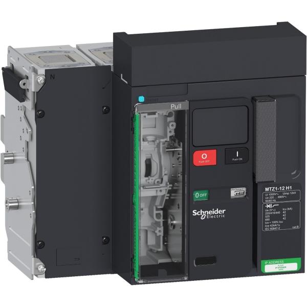 INTERRUPTOR AUTOMTICO MASTERPACT MTZ1 12H1 4P EXTRABLE SIN MICROLOGIC