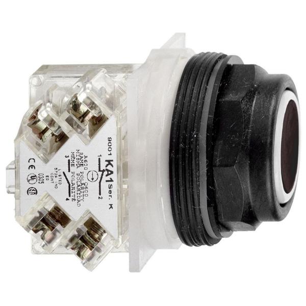 PULSADOR NEGRO DIMETRO 30 1 NA+NC