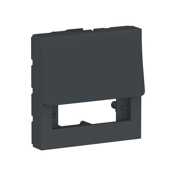 TAPA FIBRA ÓPTICA APC DUPL ANTRACITA