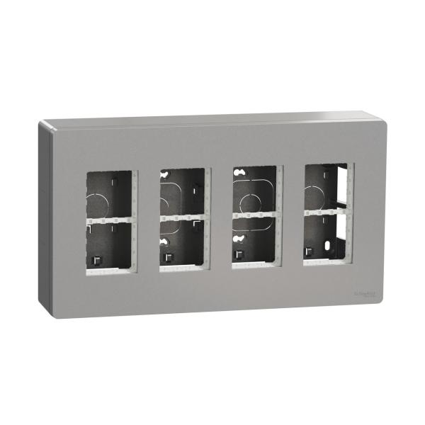 PUESTO DE TRABAJO 4 COLUMNAS SUPERFICIE ALUMINIO