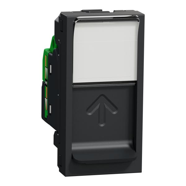 New Unica Toma RJ45 cat.5e UTP 1 mod. Antracita