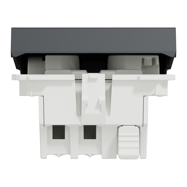 New Unica Pulsador 2 mod LED localizacion Antracit