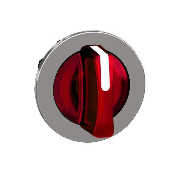 CABEZA SELECTOR LUMINOSO XB4 MONTAJE ENRASADO ROJA 3 POSICIONES FIJAS