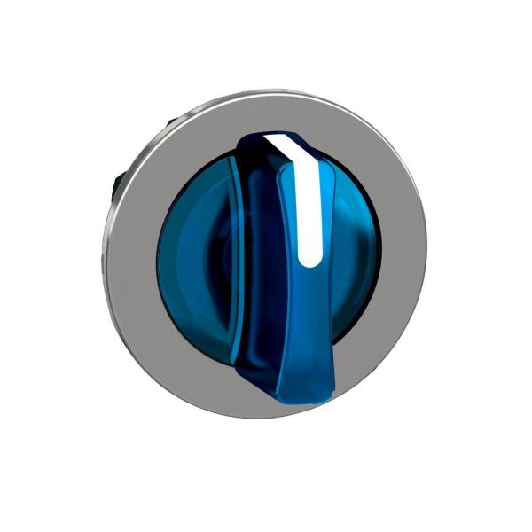 CABEZA SELECTOR LUMINOSO XB4 MONTAJE ENRASADO AZUL 3 POSICIONES FIJAS