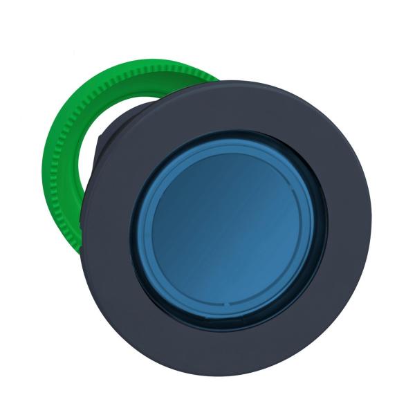 CABEZA PULSADOR LUMINOSO XB5 MONTAJE ENRASADO AZUL PULSACIN DOBLE LED