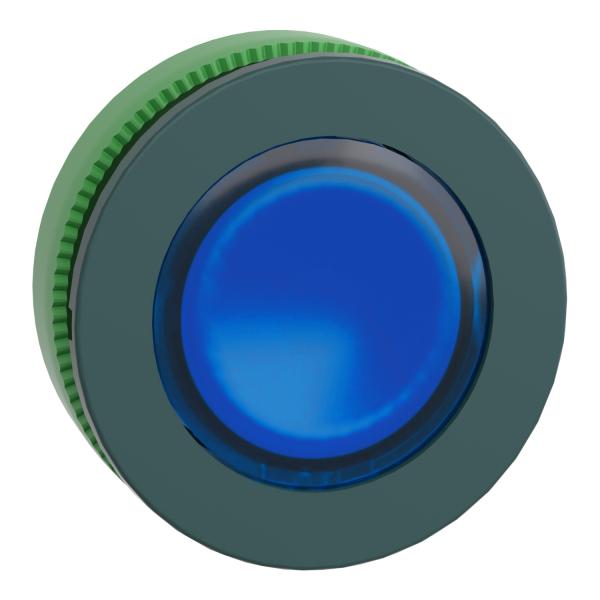 Cabeza pulsador flush luminoso azul led pulsador