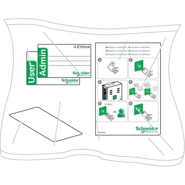 PAQUETE DE TARJETAS RFID PARA ESTACIONES DE CARGA EVLINK SMART WALLBOX