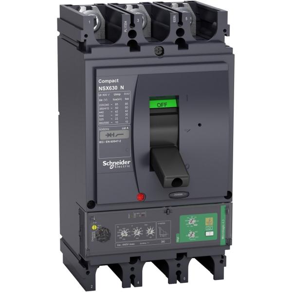 INTERRUPTOR AUTOMÁTICO NSX630 3P 50k MICROLOGIC 4.3 VIGI 570A