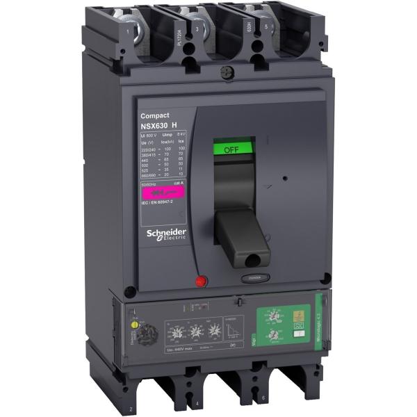 INTERRUPTOR AUTOMÁTICO NSX630 3P 70k MICROLOGIC 4.3 VIGI 570A