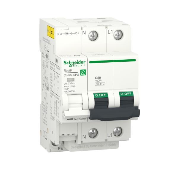 INTERRUPTOR AUTOMTICO RESI9 COMBI SPU 1PN C 50A