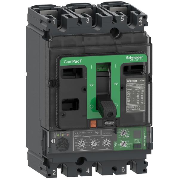 BLOQUE DE CORTE NSX100F 36kA AC 3P3R 100A 4.2