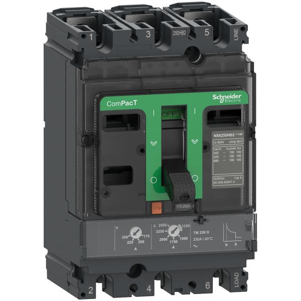 Interruptor automatico ComPacT NSX250N 50kA AC 3P3R 250A TMD