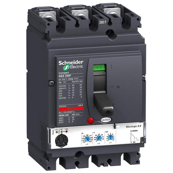 INTERRUPTOR ELECTRNICO MICROLOGIC 2.2-M 220A 3P 3R