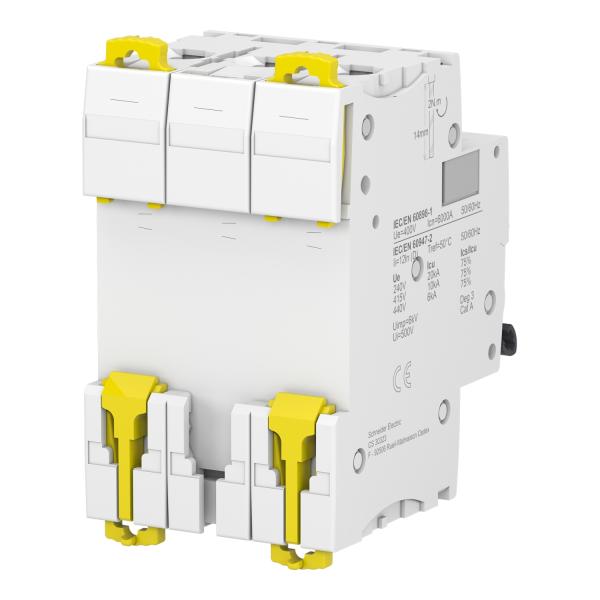 Interruptor magnetotérmico; Acti9 iC60N; 3P; 16 A; curva D; 6000 A/10 kA