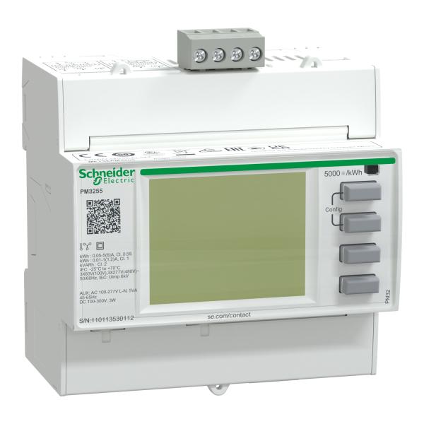 Central de medida PM3255 CL 1/0,5s DIN 1A/5A ModBus 2E/2S digitales Multitarifa