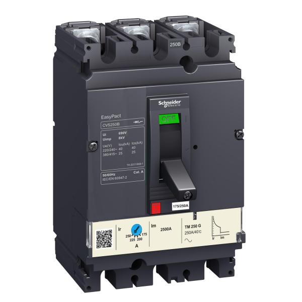 INTERRUPTOR AUTOMÁTICO CVS250F MA220 3P 3R