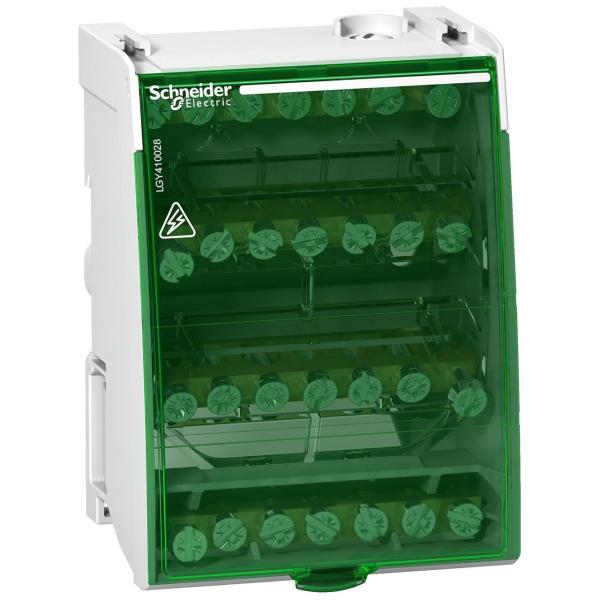 REPARTIDOR MODULAR 4P 100A CON 28 CONEXIONES