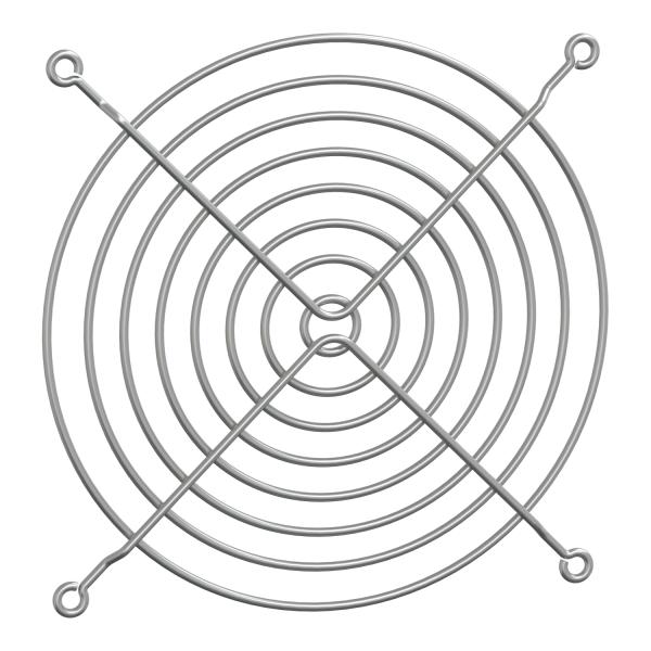 Rejilla protectora trasera metálica, diámetro 114mm