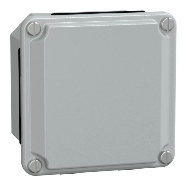 CAJA ACERO TAPA BAJA 85x85x49mm