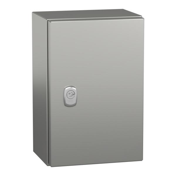 PanelSeT S3X armario mural de acero inoxidable 316L, acabado Scotch Brite®, H300xW200xD150 mm.