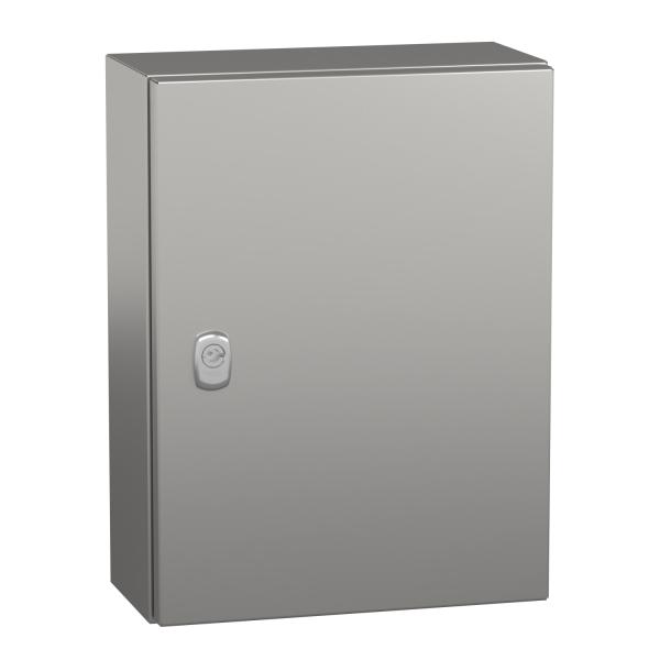 PanelSeT S3X  armario mural de acero inoxidable 304L, acabado Scotch Brite®, H400xA300xP150 mm.