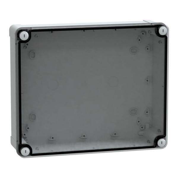 CAJA INDUSTRIAL POLICARBONATO 291x241x88 TAPA TRANSPARENTE