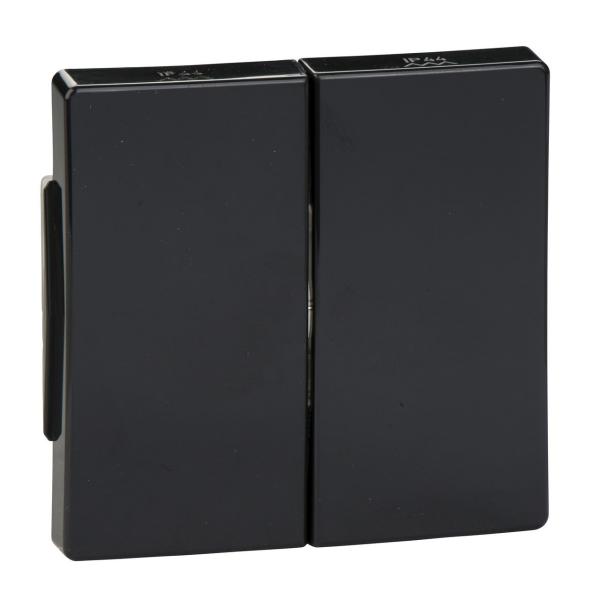 TECLA DOBLE PROTECCIÓN FRONTAL MECANISMO AQUADESIGN ANTRACITA