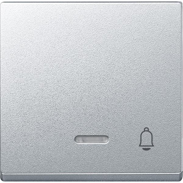 TECLA SMBOLO CAMPANA CON VISOR ELEGANCE ALUMINIO