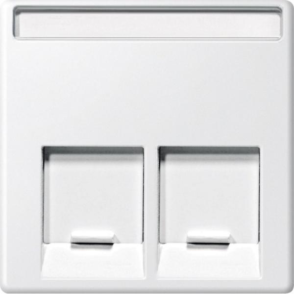 TAPA RJ45 DOBLE ELEGANCE/AQUADESIGN BLANCO