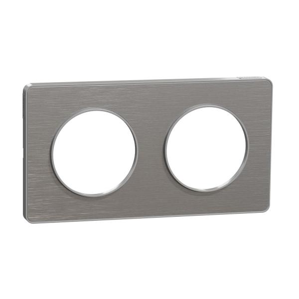 MARCO TOUCH CON 2 ELEMENTOS ALUMINIO CEPILLADO