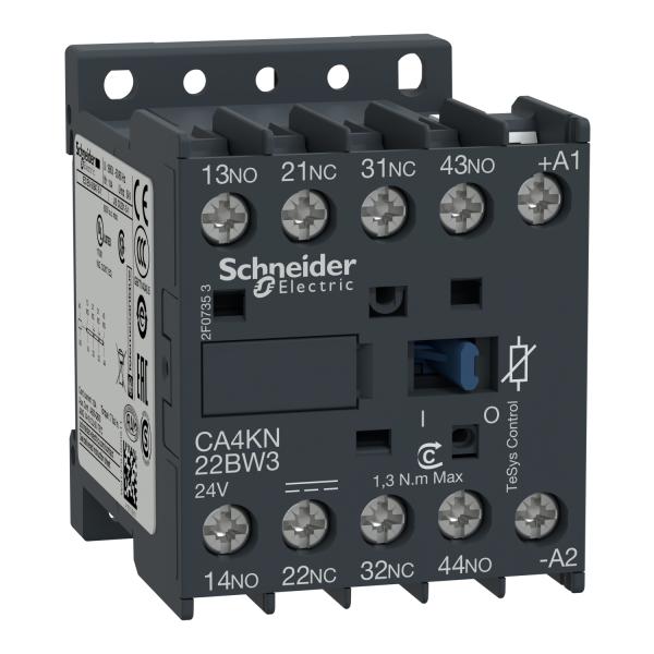 Relé de control, Tesys K, 4P (2NO+2NC), 690 V, 24 V CC, bobina de bajo consumo