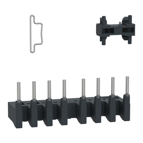 Kit para montar contactores de cambio 4P, LC1DT20-DT40 con terminales de borne atornillado, sin interbloqueo eléctrico