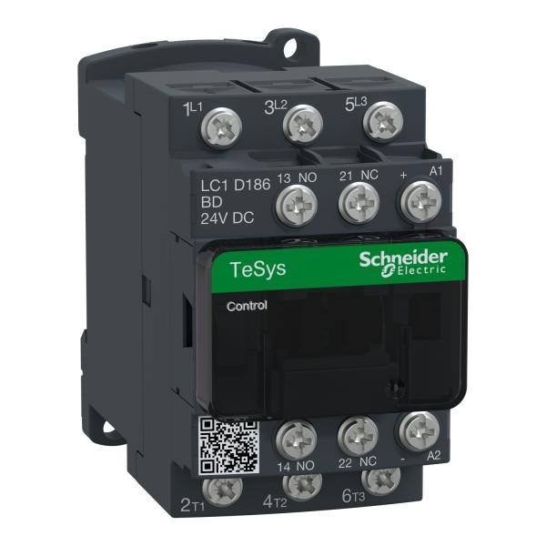 Contactor Tesys D - 3P(3 NA) - AC-3 - <= 440 V 18 A - 24 V CC bobina