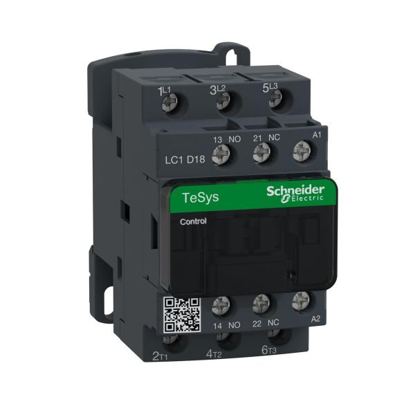 CONTACTOR 18A 1 NA/1 NC 12V 50-60Hz