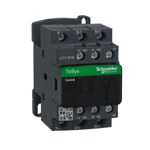 CONTACTOR 18A 1 NA/1 NC 230V 50-60Hz