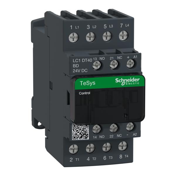 Contactor Tesys D - 4P(4 NA) - AC-1 - <= 440 V 40 A - 24 V CC bobina standard