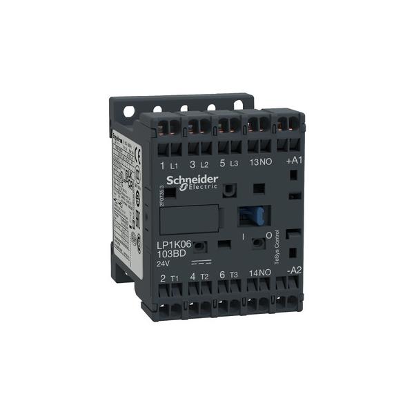 Contactor TeSys K - 3P(3 NA) - AC-3 - <= 440 V 6 A - 24 V bobina CC