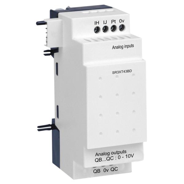 MÓDULO DE EXTENSIÓN DE E/S ANALÓGICA 4 E S 24V CC PARA ZELIO LOGIC
