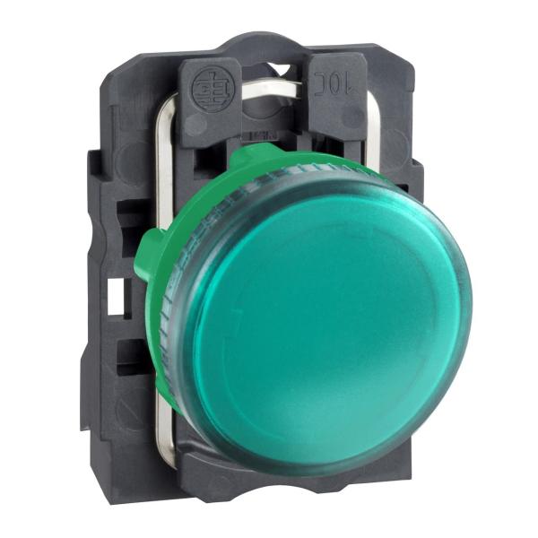PILOTO BA9s DIÁMETRO 22 250V DIRECTO VERDE EMBELLECEDOR PLÁSTICO