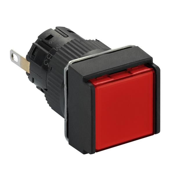 PILOTO CUADRADO LED 24V ROJO