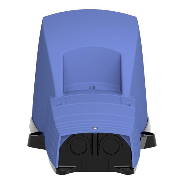 Interruptor de pedal único XPE-B – con tapa – plástico - azul - 2NC+2NO