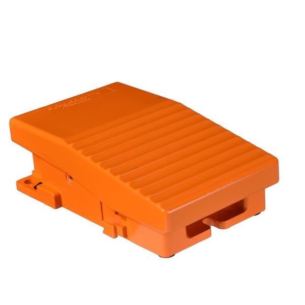 INTERRUPTOR PEDAL METLICO CON 1 POSICIN 1 CC+CA NARANJA