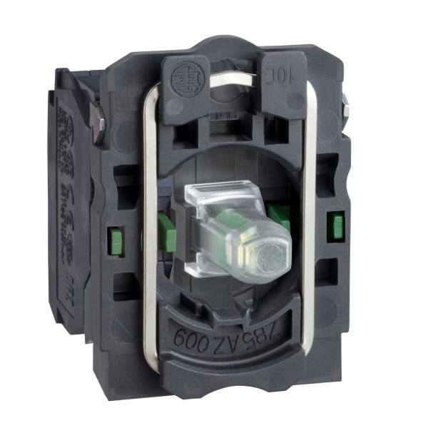 CUERPO DIÁMETRO 22mm 24V 2 NA CON LED BLANCO TORNILLO EMBELLECEDOR PLÁSTICO
