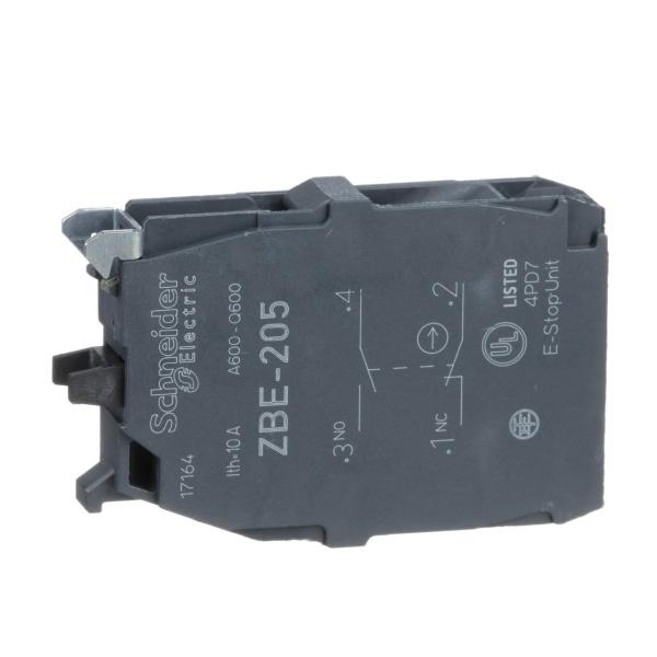 BLOQUE CONTACTO ESTÁNDAR DOBLE 1 NA-1 NC TORNILLO