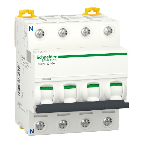Interruptor magnetotérmico; Acti9 iK60N; 3P+N; 40 A; curva C; 6000 A