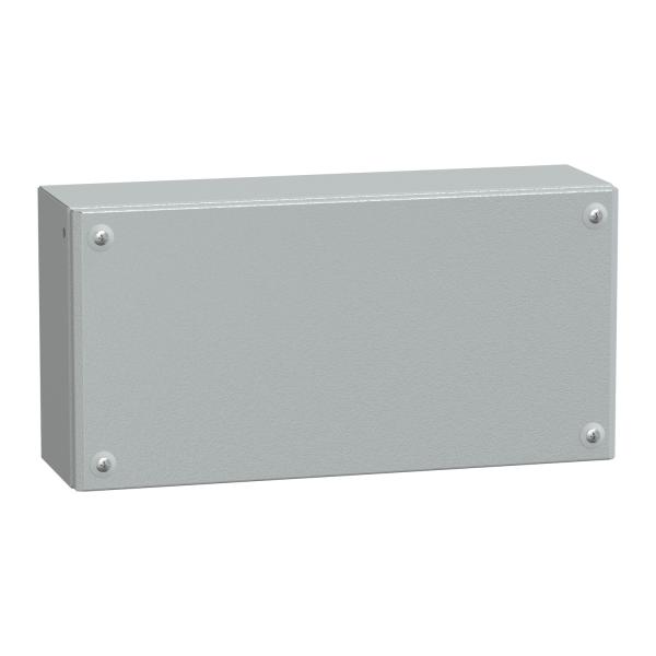 Caja Industrial de acero con puerta ciega, PanelSeT SBM, H200xW400xD120 IP66 IK10 RAL 7035